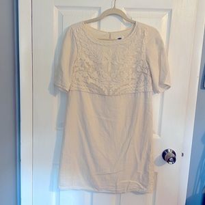 Cream shift dress